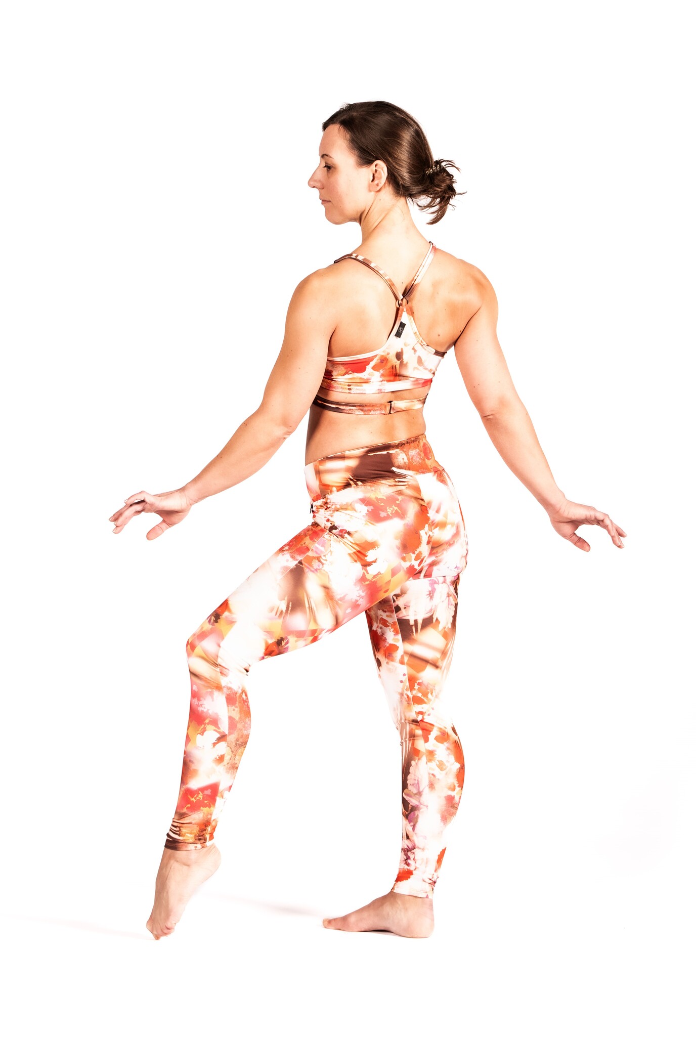 Leggings Sara - Orange/Musterung